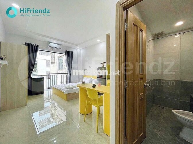 STUDIO FULL NỘI THẤT, CÓ BAN CÔNG RIÊNG CỰC CHILL NGAY CHỢ BÀ CHIỂU