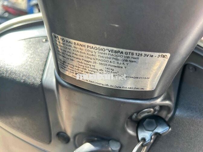 Piaggio Vespa GTS 125 2014 Xám