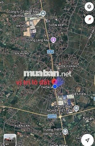 Mình bán lô đất Mặt Quốc lộ 37 xát khu công nghiệp tổ dân phố hà phườn