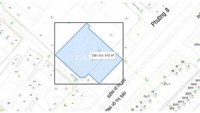 Bán nhà Võ Thị Sáu Q3, 580m², ngang 18m, phù hợp building khách sạn