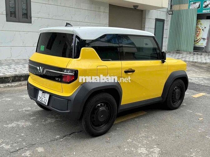 Xe điện VinFast VF3 2025 Vàng thuê pin 11 nghìn km