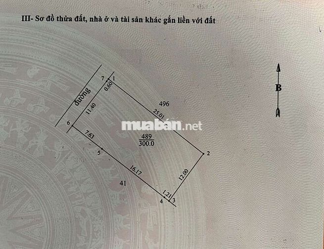 Bán Đất Xã Phước Lợi,Bến Lức,Long An 700m2(300 thổ cư,400 vườn) TLượng