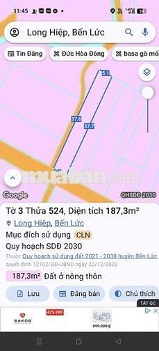 Đất mặt tiền đường nhựa Long Bình 
