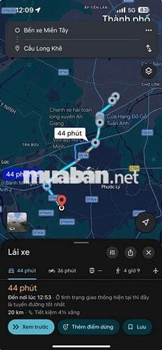 Bán Đất Xã Phước Lợi,Bến Lức,Long An 700m2(300 thổ cư,400 vườn) TLượng