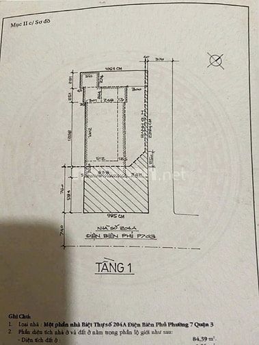 Bán nhà mặt tiền Điện Biên Phủ, Q3, 237m2, 2 tầng, HĐT 150tr/th