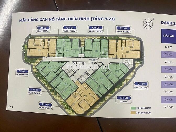 Bán căn hộ 73,05m2 tại dự án Động Lực Tower - 130 Hạ Đình