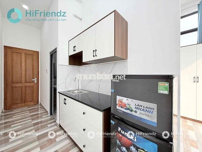 🔥CHO THUÊ NHÀ MỚI 1PN TÁCH BẾP BAN CÔNG FULL NT - NHÀ THANG MÁY GẦN Q1