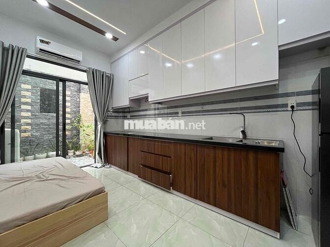 STUDIO SÂN VƯỜN MỚI ĐỦ NỘI THẤT NGAY CÔNG VIÊN GIA ĐỊNH