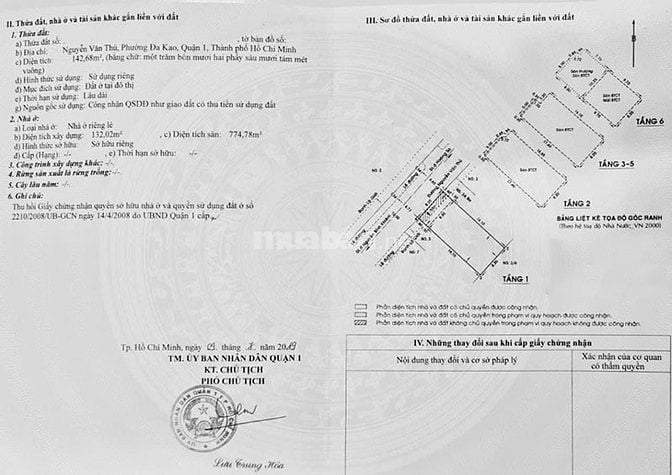 Bán toà nhà mt Nguyễn Văn Thủ, Q1, 142m2, ngang 8m, 6 tầng, HDT 60tr/t