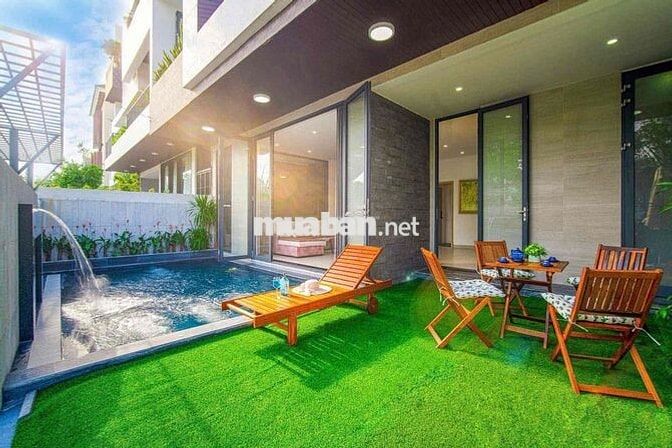 VILA HỒ BƠI SÂN VƯỜN , 10 PHÒNG NGỦ FULL NỘI THẤT