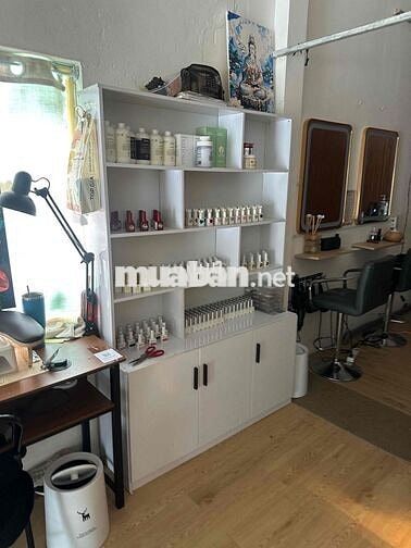 sang tiệm nails gội dưỡng sinh mặt bằng góc 2 mặt tiền