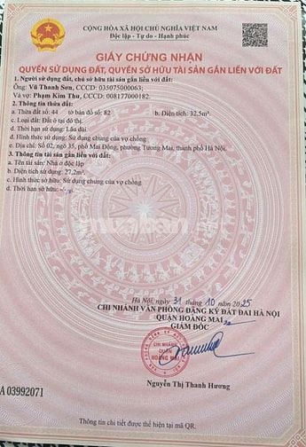 Chính chủ bán nhà số 2 ngõ 35 phố Mai Động, Hoàng Mai