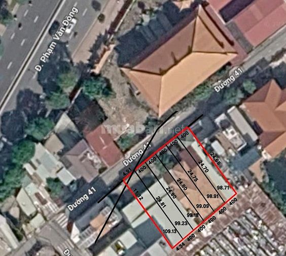 Chính chủ bán đất Thủ Đức, số 10 Đường 41 – 98.71m², full thổ cư
