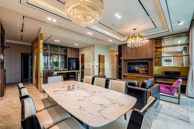 Bán căn hộ tại D'Edge Thảo Điền tầng trung, 188m2, 4PN-3WC, view sông
