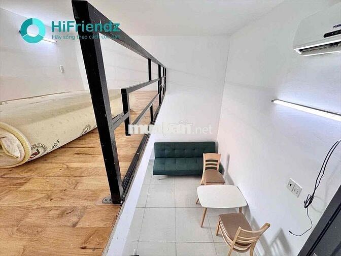 Căn hộ full nội thất có gác phù hợp ở 3-4 bạn Q8