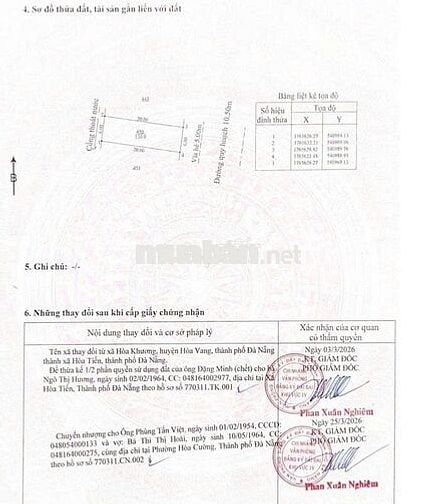 BÁN LÔ ĐẤT 120M² CHÍNH CHỦ – KHU TĐC HÒA KHƯƠNG
