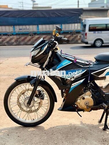 Suzuki Raider FI Đen, Xanh, Trắng