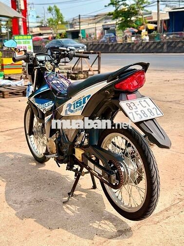 Suzuki Raider FI Đen, Xanh, Trắng