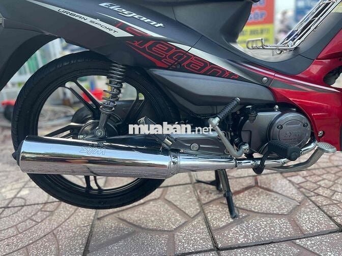 SYM Elegant 50cc 2022 Đỏ đen cho học sinh đi học