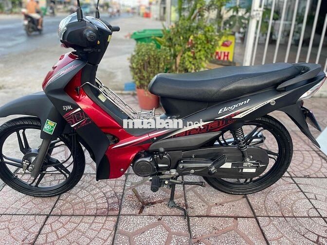 SYM Elegant 50cc 2022 Đỏ đen cho học sinh đi học