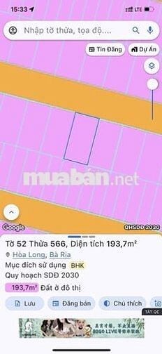 Chính Chủ gửi bán Lô Biệt Thự Lan Anh 2