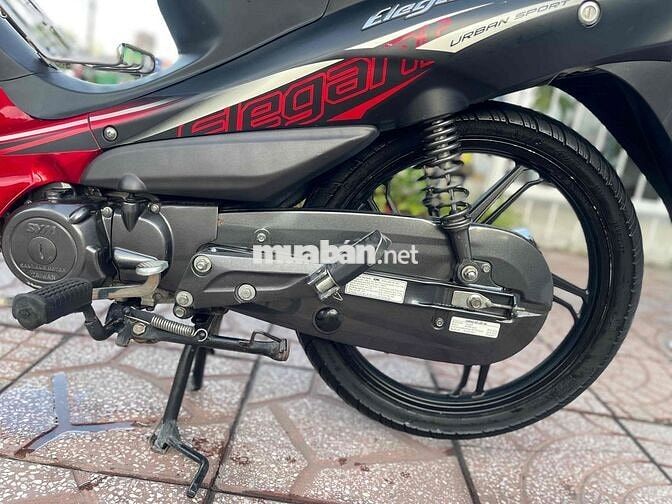 SYM Elegant 50cc 2022 Đỏ đen cho học sinh đi học