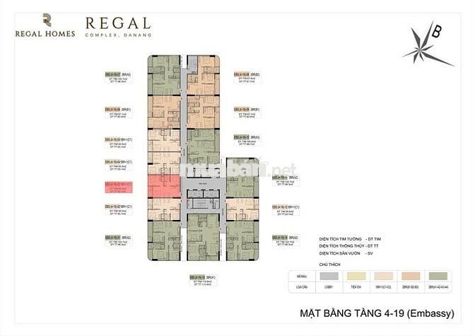 GIÁ RẺ NHẤT REGAL COMPLEX - VIEW CITY - HƯỚNG TÂY NAM