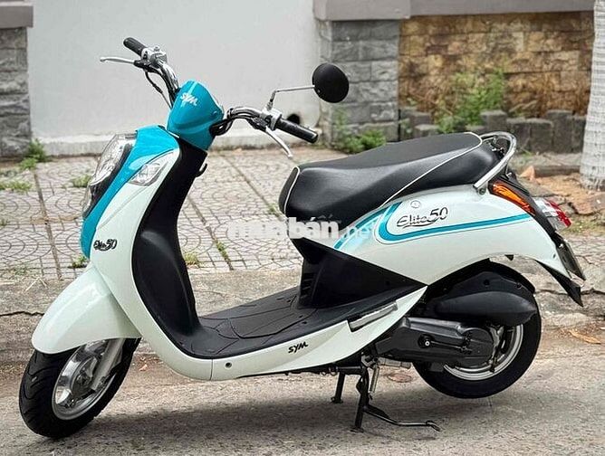 SYM Elite 50cc 2020 Trắng Xanh cực đẹp nguyên rin.