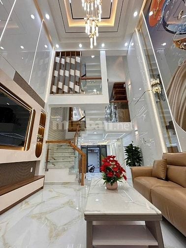 Nhà Full Nội Thất_ 1/ Hương Lộ 2: 4mx15m đúc 1 lửng 3 lầu, giá TL