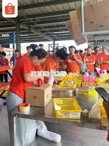 Nhân viên kho Shopee, KCN Xuyên Á, lCB từ 8 triệu