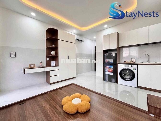 Cần cho thuê phòng ban công, máy giặt riêng, đầy đủ nội thất ngay Aeon
