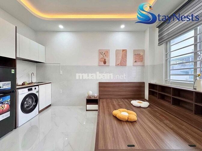 Cần cho thuê phòng ban công, máy giặt riêng, đầy đủ nội thất ngay Aeon