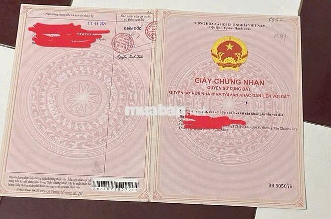CHÚ NĂM BÁN NHÀ 3 TẦNG 228m2 QUẬN 12 CÓ SỔ HỒNG RIÊNG
