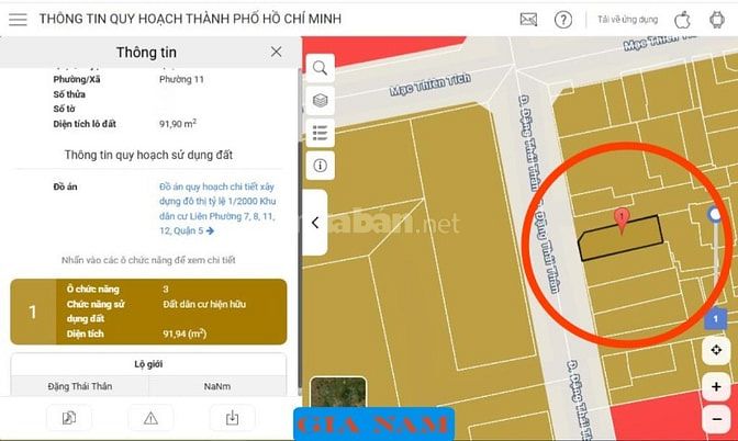 BÁN NHÀ MẶT TIỀN KINH DOANH : 16 ĐẶNG THÁI THÂN - P. 11 - Q. 5 - TPHCM