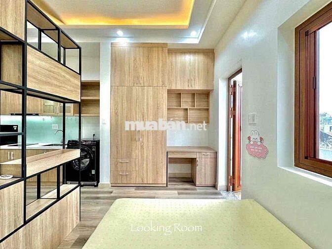 Cho thuê căn hộ tách bếp, máy giặt riêng, full NT ngay Bàu Cát, 7 Hiền