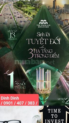Bán căn hộ mặt tiền Quốc Lộ 13 -2PN từ 2.5 tỷ / căn