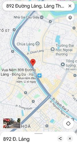Cửa hàng 20m2 tại số 896 đường Láng - Đống Đa