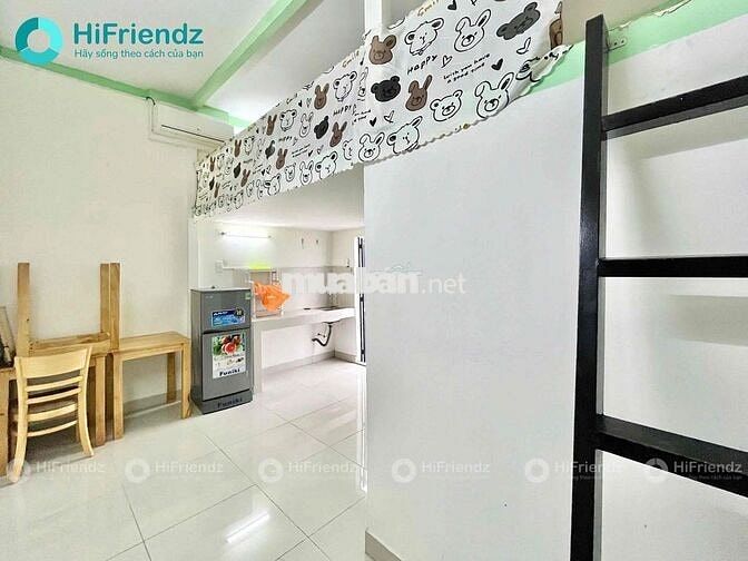 GÁC full nội thất - Ở 4người 4xe - Mặt Tiền Ngay Cầu Nguyễn Văn Cừ