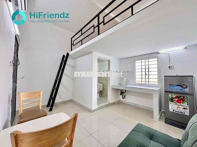 GÁC full nội thất - Ở 4người 4xe - Mặt Tiền Ngay Cầu Nguyễn Văn Cừ