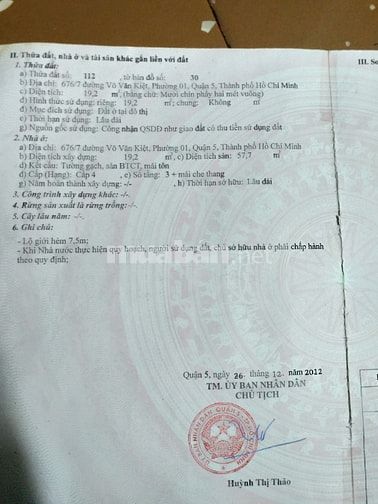 Bán nhà 676/7 VõVăn Kiệt p1q5 (