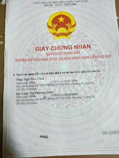 Bán nhà 676/7 VõVăn Kiệt p1q5 (