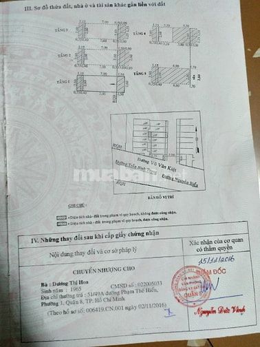 Bán nhà 676/7 VõVăn Kiệt p1q5 (