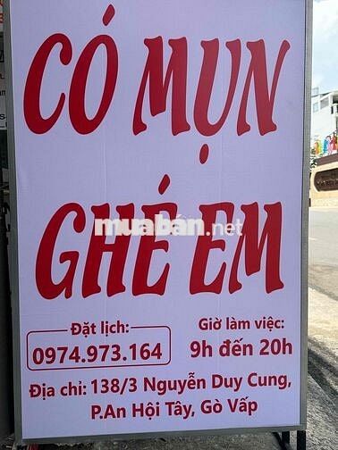 CẦN TUYỂN 2 KTV NẶN MỤN + TRIỆT LÔNG