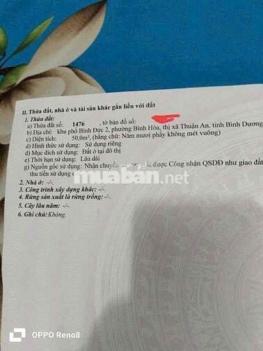 BÁN NHÀ 1ty2xxx sổ riêng p. bình hoà giáp lái thiêu