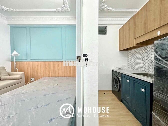 Căn hộ tách bếp balcon, Máy giặt Nguyễn Thiện Thuật Q3 gần chợ Bàn Cờ
