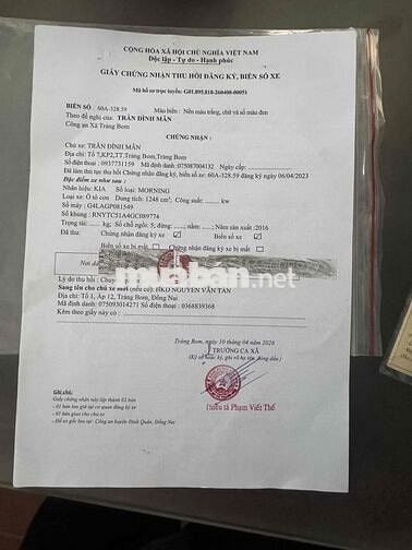 Kia Morning 2016 Trắng 210000 km