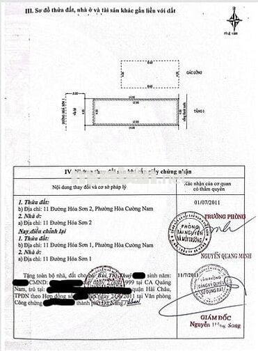 Chính chủ cần bán nhà Hóa Sơn 1, Hải Châu, Đà Nẵng