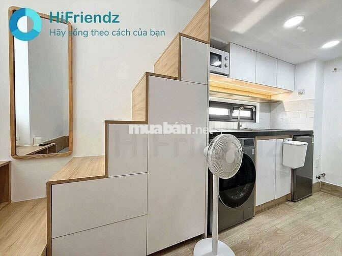PHÒNG DUPLEX FULL NỘI THẤT CÓ THANG MÁY QUA HÀNG XANH CHỈ MẤT 5 PHÚT