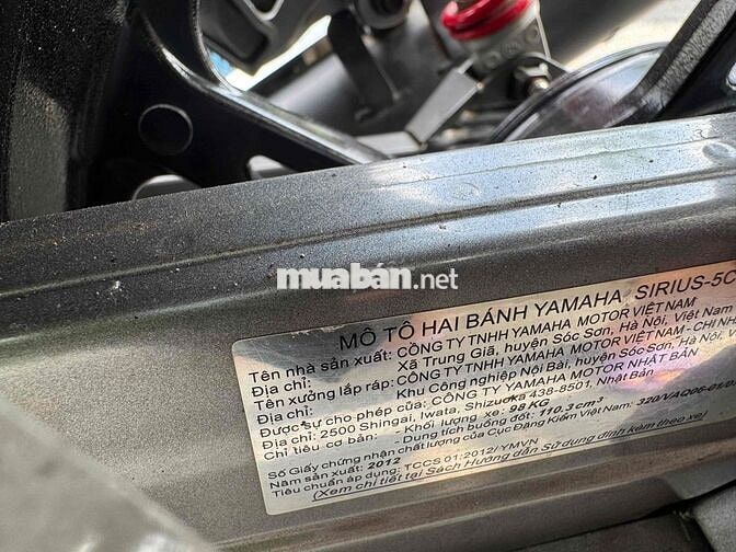Yamaha Sirius RC 2012 Đen Trắng Đỏ