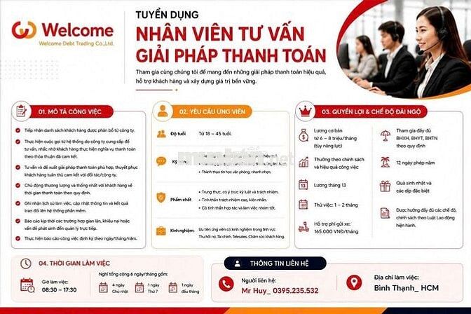Tuyển Dụng Nhân Viên Tư Vấn Giải Pháp.